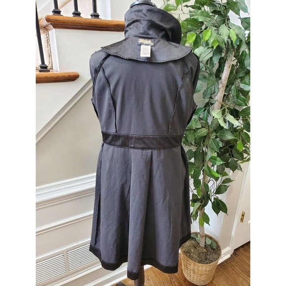 Fabulosity Women Solid Black Polyester Long Sleeve Buttons Front Long Jacket XL - Picture 8 of 12